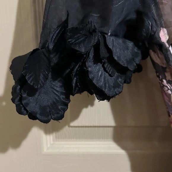 Zimmermann Black and Pink Floral Long Sleeve Dress - Picture 5 of 7